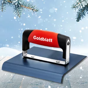 Goldblatt Concrete Edger Tool Concrete Finish Tools 6x6" Steel Edger 1/2"R 5/8"D - Picture 1 of 8