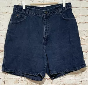 Pantalones cortos de jean vintage Gitano Jeans azul denim calce relajado tiro alto para mujer 31” (g - Imagen 1 de 4