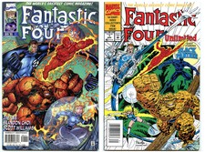 Fantastic Four Unlimited #1 + Vol 2 #1 (Marvel Comics 1993/96) Black Panther!