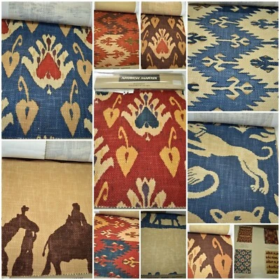 Andrew Martin - LIBROS DE MUESTRA DE TELAS RARAS - 10 PIEZAS - L 15" X W 12"  Foto 1 de 4