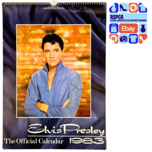The Elvis Presley Calendar 1983 Official Danilo Vintage Collectable 42x30cm - Picture 1 of 6