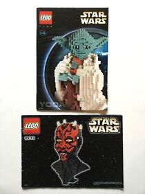 Lego Star Wars Sculptures UCS Darth Maul 10018 UCS Yoda 7194 Instruction Manuals