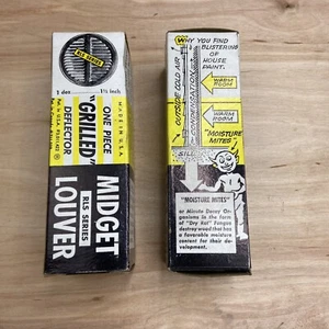 Vintage Midget Louver RLS Series 1.5" Grilled Deflector Two Boxes Of 12 - Picture 1 of 7