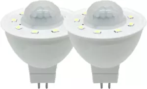 MR16 PIR Motion Sensor LED Light Bulb 3.5W Equivalent 50W 500Lm for Stairs Garag - Picture 1 of 8