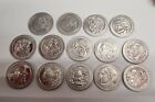 VINTAGE 1972 FRANKLIN MINT OLYMPIC MOMENTS ALUMINUM 14 COINS LOT
