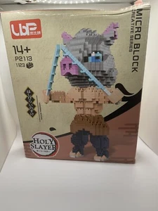 New Anime Demon Slayer Sword Pig Warrior Mini Diamond Blocks Bricks Building Toy - Picture 1 of 3