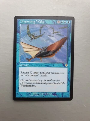 Distorting Wake , MTG Invasion (2000). Rare Blue Sorcery NM - Image 1 of 2