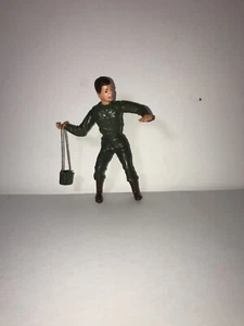 Louis Marx Action Figure Army Man Soldier with Bag Accessory Rare, Vintage - Picture 1 of 12