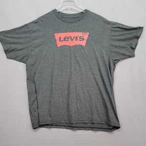 Levi's Strauss & CO. Logo Short Sleeve Lightweight Soft T Shirt 2XL Black - Picture 1 of 12