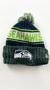 Seattle Seahawks Hat Unisex Kids Green Blue Beanie New Era NFL Sport Football - Picture 1 of 4