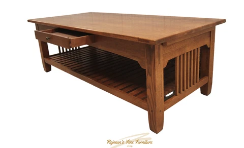 Lexington Bob Timberlake Arts & Crafts Mission Style Oak Large Cocktail Table Cover