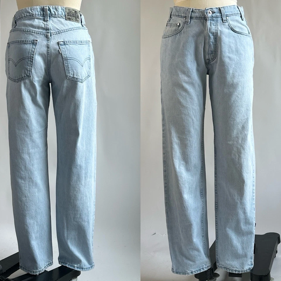 Vintage 1996 Levi’s Relaxed Fit Silver Tab Button Fly Made In USA Measure 30x31 - Image 1 of 4