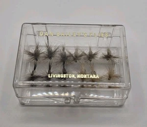 Set of 12 Vintage Dan Bailey's Fly Fishing Flies w/Original Case Montana - Picture 1 of 6
