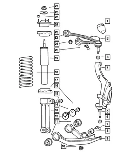Genuine Mopar Front Coil Spring 52089071AA - Picture 1 of 1