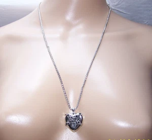 Halskette, Collier, Kette mit Gothic Herz Anhänger, einzigartig, NEU, sehr schön - Bild 1 von 5
