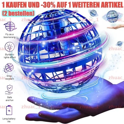 Pro Hover Ball Fliegender Ball LED Spinner Ball Flying Orb Kinder Spielzeug Neu - Bild 1 von 4
