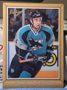 06-07 UD Bee Hive Jonathan Cheechoo Jumbo 5x7 Card 🚨🚨🚨 San Jose Sharks  - Picture 1 of 2