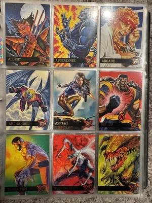 Fleer Ultra Marvel X-Men 1995 casi completo 148 (de 150) lote de juego de cartas base Foto 1 de 4