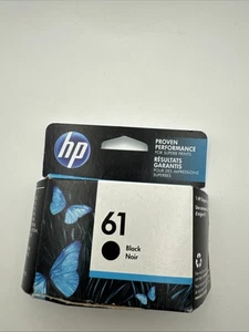 Cartucho de tinta negro estándar HP 61 genuino ~ NUEVO EN PAQUETE SELLADO caducado - Imagen 1 de 9