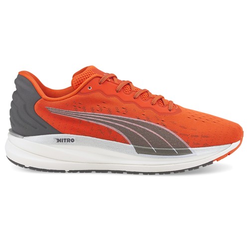 Scarpe da ginnastica PUMA Magnify Nitro stringate running uomo arancione 19517008