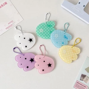 INS Korean Style Love Wings Card Cover Keychain OrnamentID Photo Storage - Picture 1 of 18