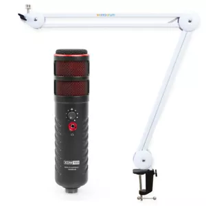 Rode X XDM-100 USB-Sprechermikrofon + keepdrum MS138 Gelenkarm-Stativ Weiss - Bild 1 von 7