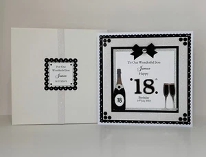Birthday Card 18th/21st/30th All Colours & Ages Available Handmade Personalised - Picture 1 of 8