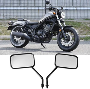 Motorcycle Side Mirrors 10mm For HONDA SHADOW REBEL 750 1100 VTX VT 1300 180 - Picture 1 of 14