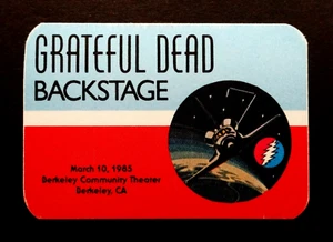 Grateful Dead Backstage Pass Berkeley BCT 3/10/85 3/10/1985 NASA Space Shuttle - Picture 1 of 11