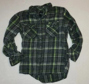 Camisa verde manga larga cuello a cuadros cuello abotonado para niños arquitecto jean Co. talla 7 - Imagen 1 de 5
