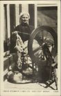 Canada Steamship Lines Ltd Crafts Woman Spinning Wheel Real Photo Postcard