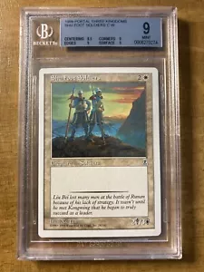 MTG ✨SHU FOOT SOLIDERS✨ Portal Three Kingdoms BGS 9 MINT 1999 English MTG Art - Picture 1 of 2