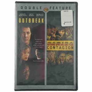 Outbreak / Contagion WB Double Feature DVD Dustin Hoffman Matt Damon 2013 New - Picture 1 of 6