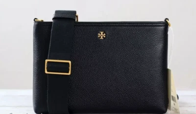 L@@K! Bolso Bandolera Tory Burch Negro Blake Swingpack Cuero Nuevo con Etiquetas ~ Regalo Nuevo $258 Foto 1 de 4