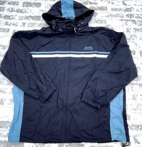Vintage Ralph Lauren Chaps Jacket Men XL Blue Windbreaker Rain Track Suit Y2K - Picture 1 of 12