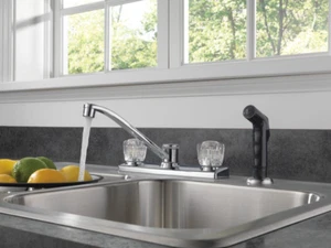 Peerless WAS22X-Kitchen Faucet w/ side spray 2 handles, BUY 6 = DISCOUNT - Picture 1 of 2