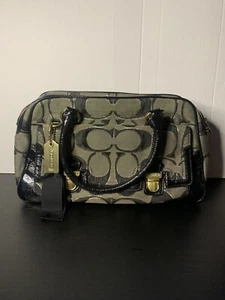 Coach Mohn Pushlock OP Signature Satin Cabrio Schultertasche 18356 - Bild 1 von 15