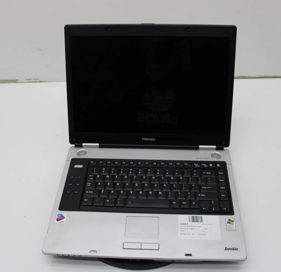 Toshiba Satellite M45-S331 Laptop Intel Pentium M 2GB Ram No HDD Bad Battery - Image 1 of 4