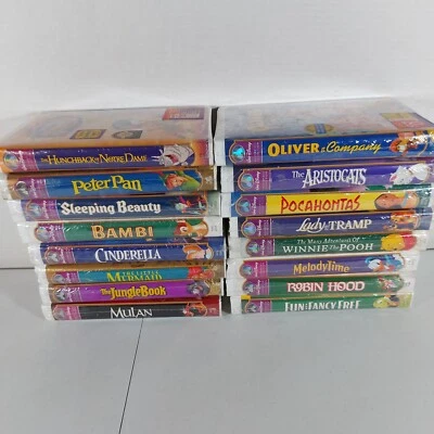 16 SEALED Disney VHS Masterpiece Collection Vintage Rare Lot NEW NO DUPLICATES - Image 1 of 4