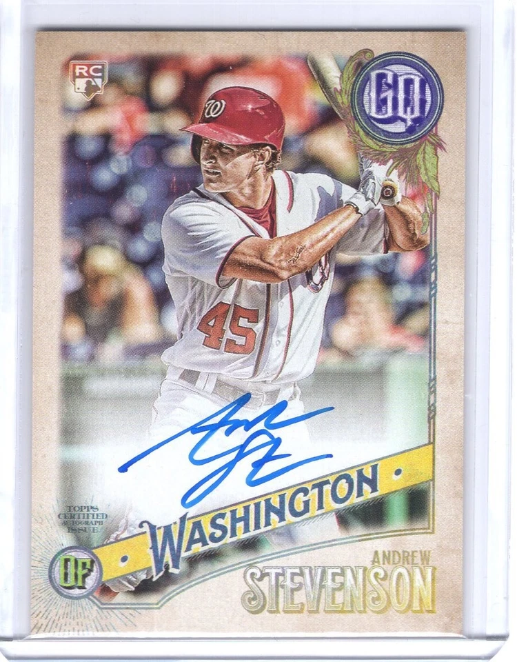 2018 Topps Gypsy Queen Rookie Autograph #GQA-AS Andrew Stevenson RC - Image 1 of 2
