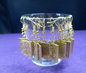 Golden Tarot Earrings, hand-made, available in 6 designs, set, in a velvet bag - Bild 1 von 16