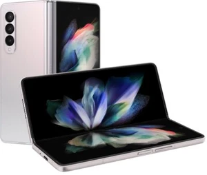 Samsung Galaxy Z Fold 3 256GB Unlocked Silver Excellent Condition - Zdjęcie 1 z 3