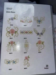 EMBROIDERY Take Out Linen Roses 20 Designs PACK # 12127 - Picture 1 of 4