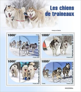 Niger - 2022 Sledge Dog Breeds - 4 Stamp Sheet - NIG220362a - Picture 1 of 1
