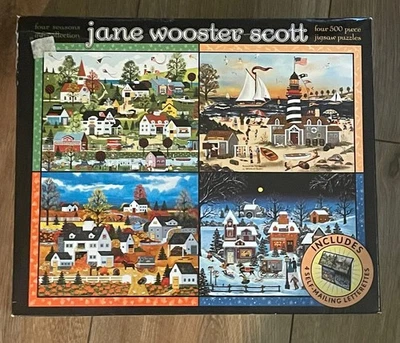Jane Wooster Scott Four Seasons Collection (4) 500 Pc Jigsaw Puzzles Sealed NIB - Image 1 of 4