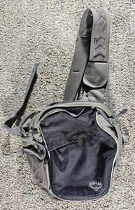 Bolso Bandolera Osprey Backwoods Veer Sling Viaje Senderismo Gris 80% Reciclado - Imagen 1 de 7