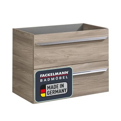 Fackelmann LUXOR Waschbeckenunterschrank 79,5 cm Badmöbel Braun MADE IN GERMANY - Bild 1 von 4