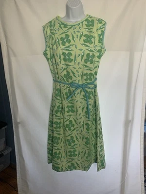 背心绅士 Mod 热带贝壳换班日礼服复古 18 码 — 第 1/4 张图片