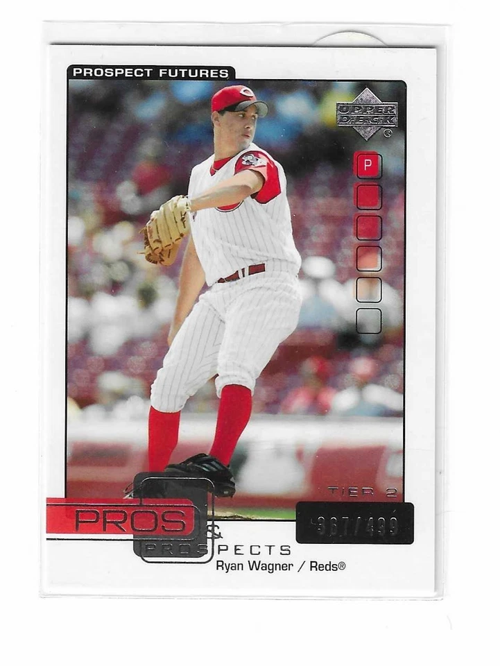 Upper Deck Pros & Prospects Ryan Wagner Cincinnati Reds 165 Tier 2 367/499 2005 Foto 1 de 1
