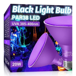 Confezione 2 Lampadine Par38 Nere da Esterno,20W Luce di Inondazione Nera Sostituire a 200W,... - Foto 1 di 8